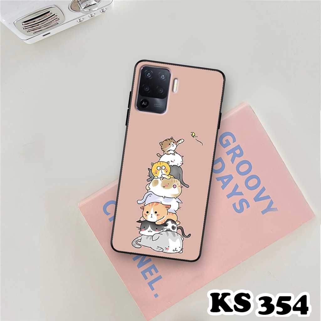 Ốp lưng Oppo A94 - Oppo A94 5G - Ốp in hình Cat&amp;Bear đáng yêu - Chất liệu TPU siêu bền