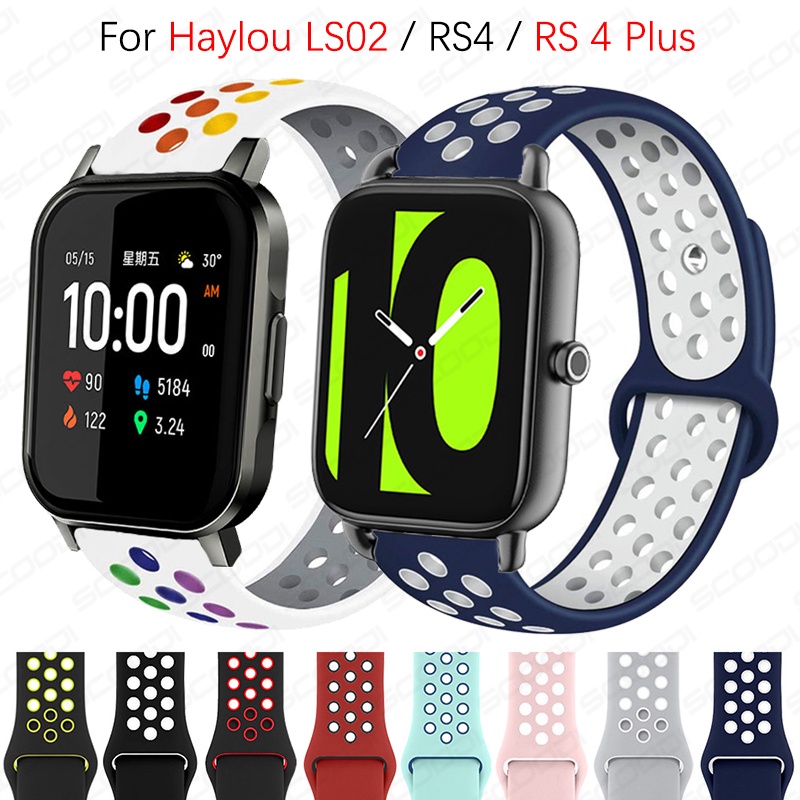 Dây Đeo Silicone Cho Đồng Hồ Thông Minh Xiaomi Haylou Smart watch 2 LS02 RS4 RS4 Plus