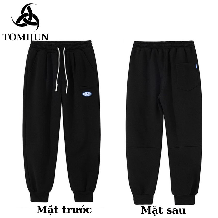 Quần jogger, quần thể thao nam TOMIJUN chất liệu thun co giãn 4 chiều, không nhăn xù, bo ống chân phong cách Hàn Quốc