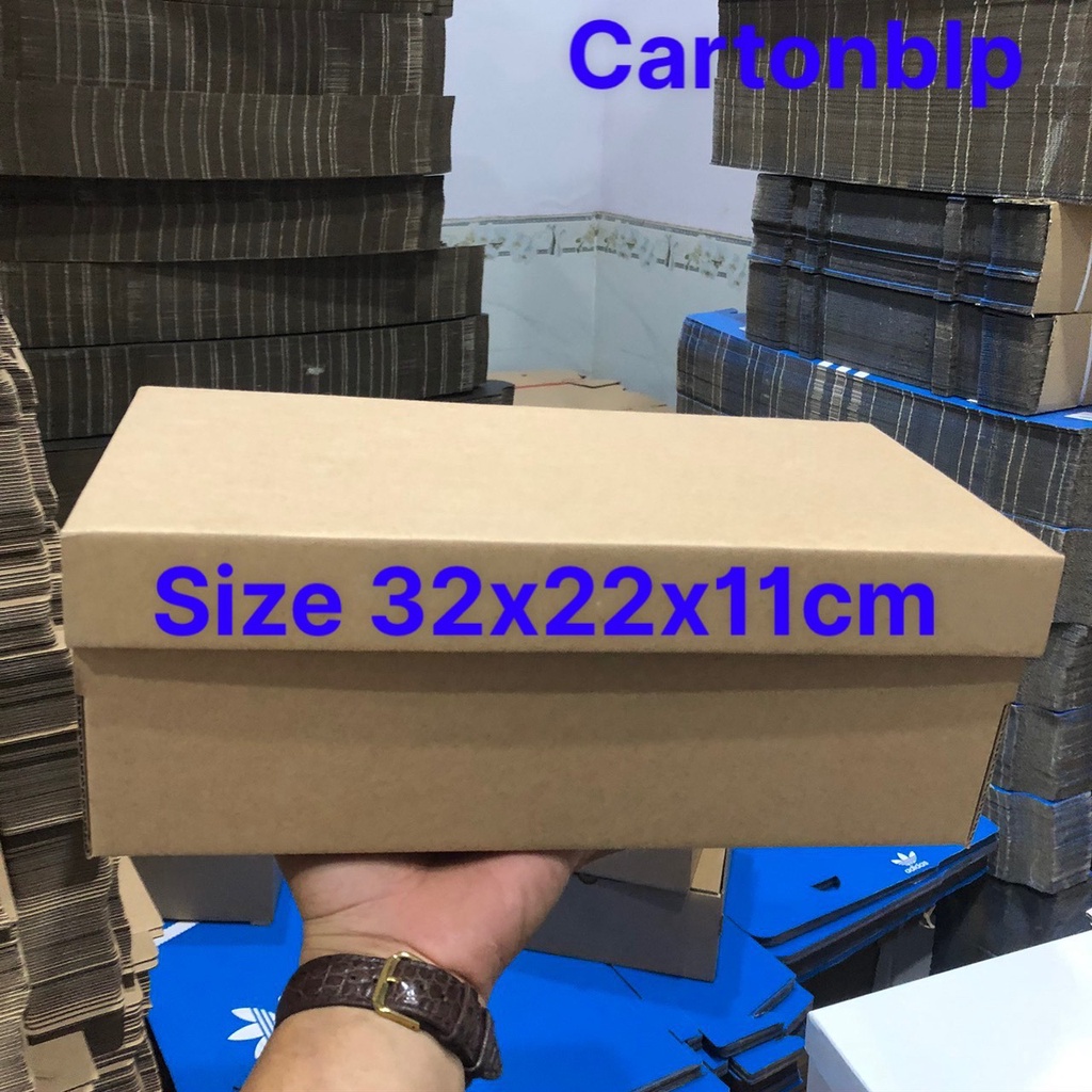 HỘP CARTON ĐỰNG GIÀY, DÉP, PHỤ KIỆN MÀU NÂU NHIỀU SIZE