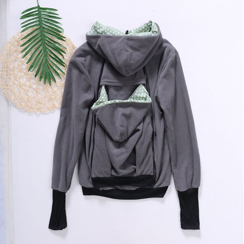 Áo Hoodie Giữ Ấm Mùa Đông Cho Mẹ Bầu