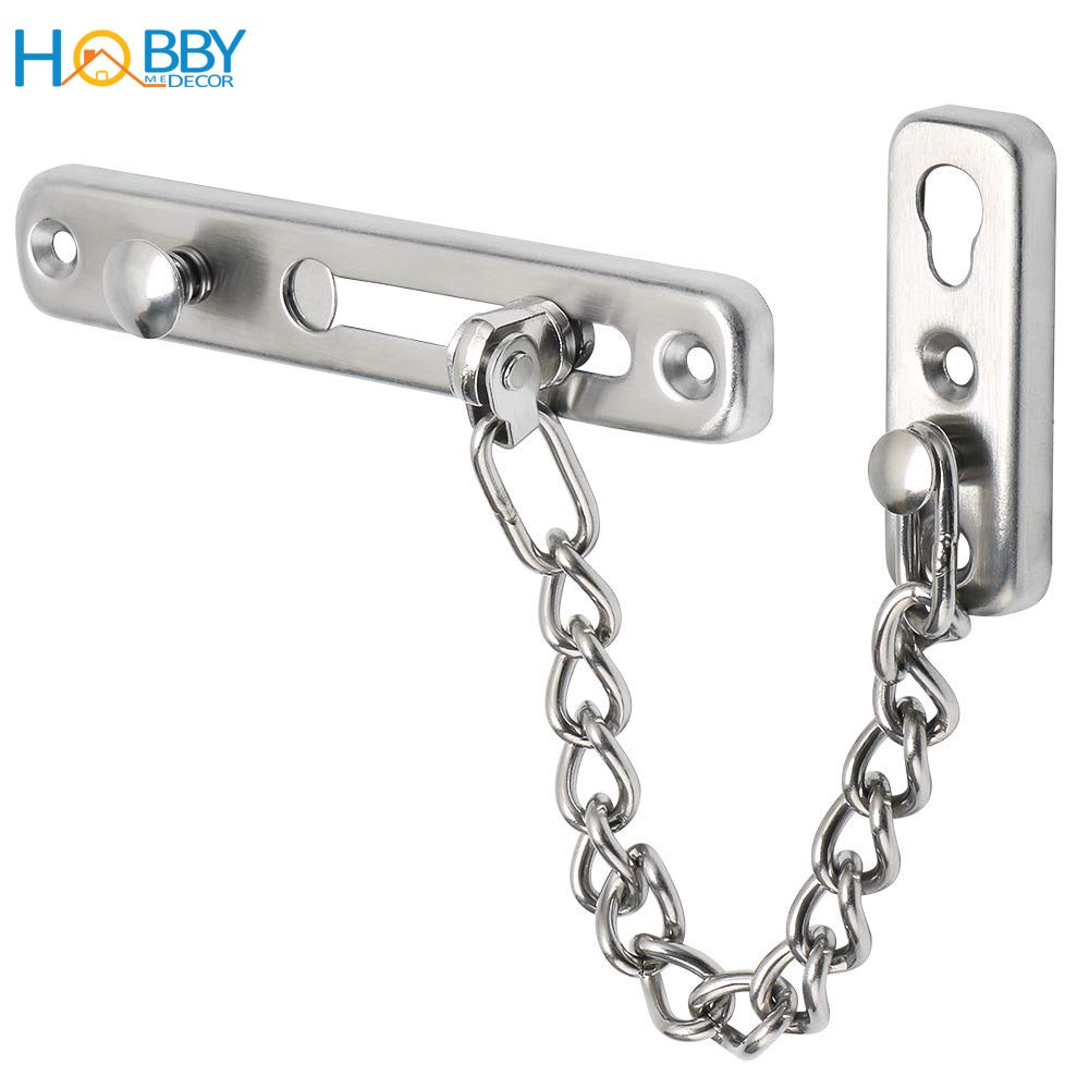 Chốt cửa an toàn dây xích chuẩn INOX SUS304 gắn cửa hợp cho chung cư nhà phố - HOBBY KLC