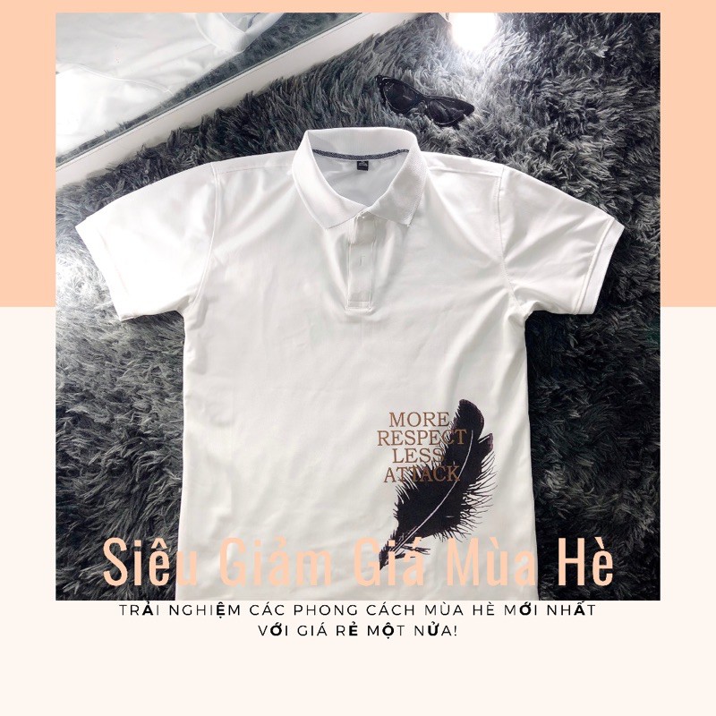 Áo Thun Polo Nam 💕𝘍𝘳𝘦𝘦𝘴𝘩𝘪𝘱💕 Áo Cổ Bẻ Tay Ngắn Áo polo ICED COLD,   siêu đẹp  Hình Chiếc Lá | BigBuy360 - bigbuy360.vn