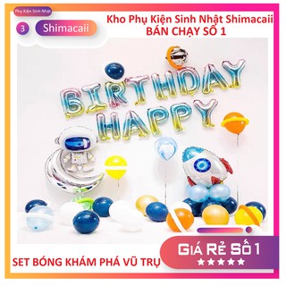 SET TRANG TRÍ SINH NHẬT CHO BÉ TRAI BONG BÓNG PHI HÀNH GIA TÀU VŨ TRỤ