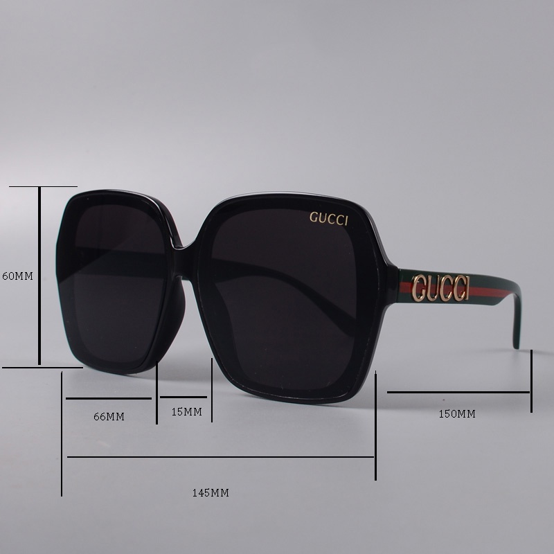 Kính Mát Gucci Hình Chữ Nhật Thời Trang Vintage Cho Nam Nữ