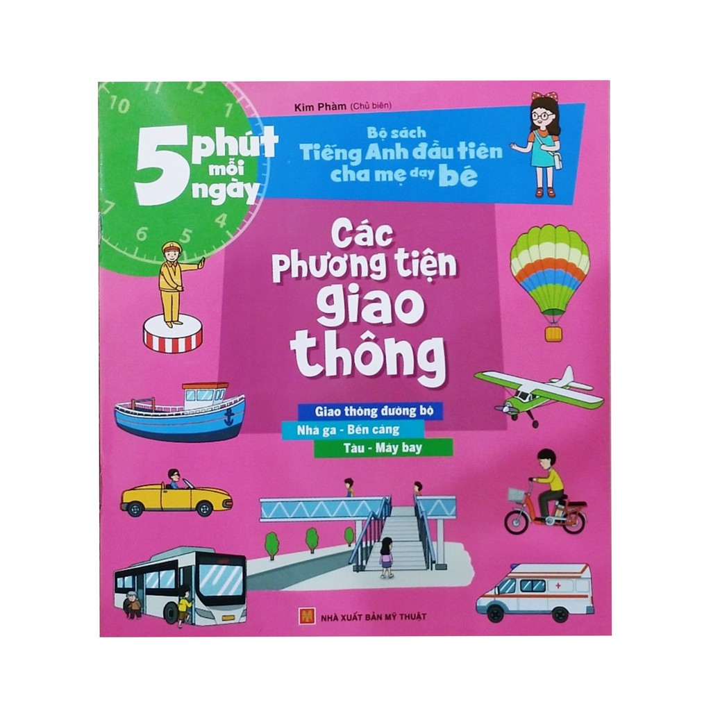 Sách - Bộ sách tiếng anh đầu tiên cho mẹ và bé 5 phút mỗi ngày ( bộ 8 quyển )