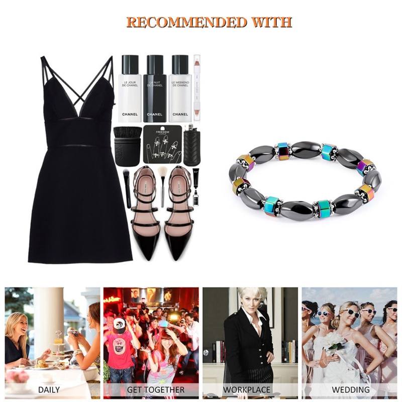 Vòng Tay Chuỗi Hạt Nam Châm Thời Trang