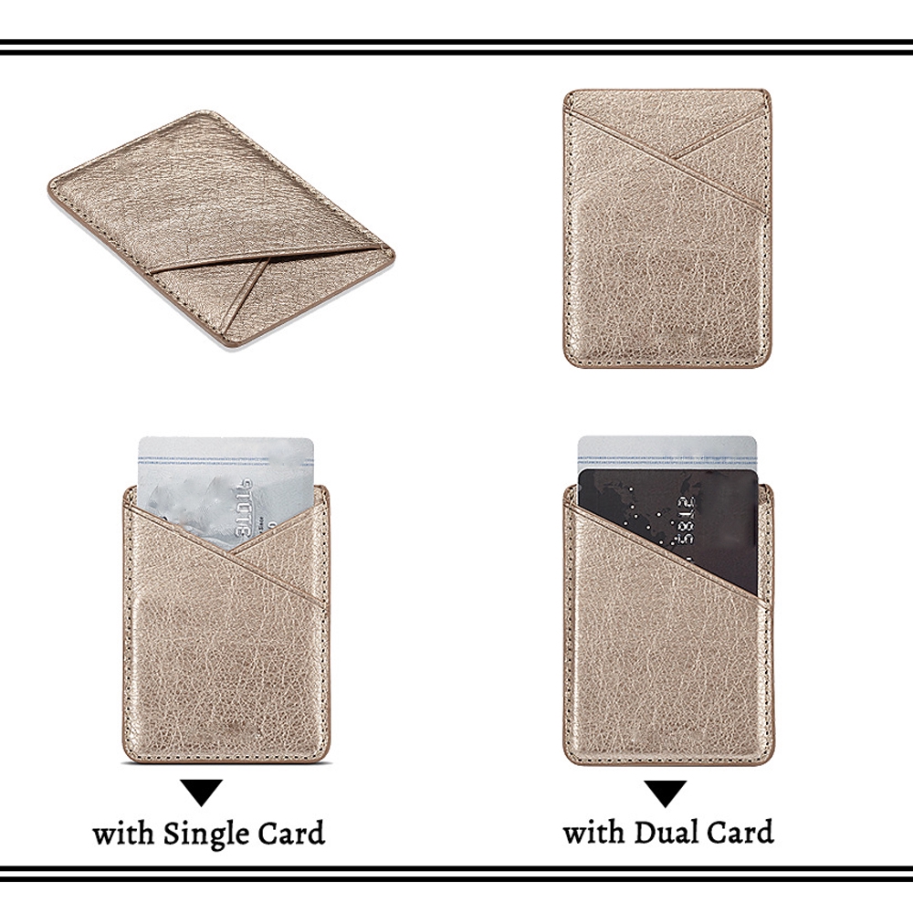 Ví đựng thẻ dán điện thoại bằng da trơn tiện lợi