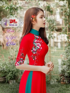 Vải áo dài hoa Lan