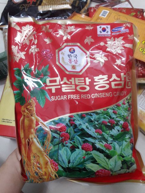 Kẹo Hồng sâm Hàn Quốc không đường 500g