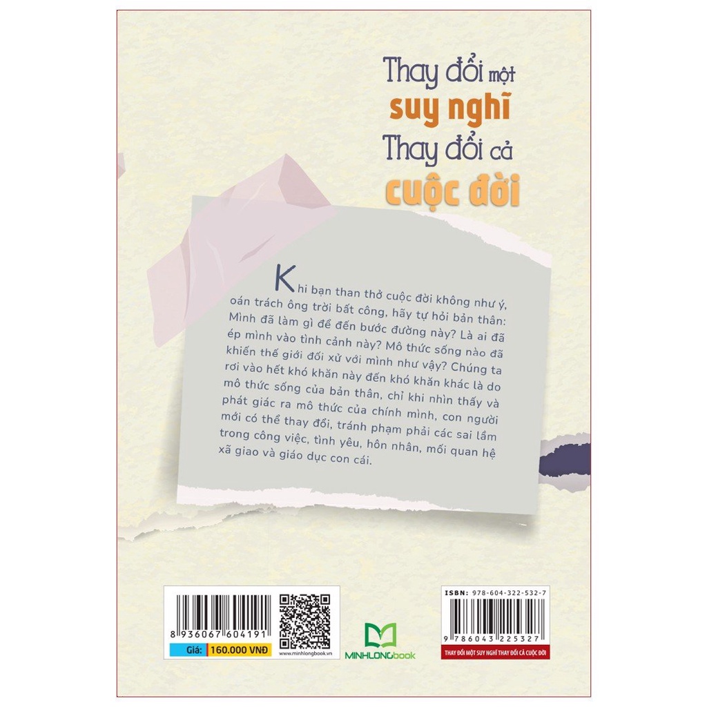 Sách - Thay đổi một suy nghĩ, thay đổi cả cuộc đời - Người khác đối xử thế nào với bạn là do bạn dạy - ML-KN-160k