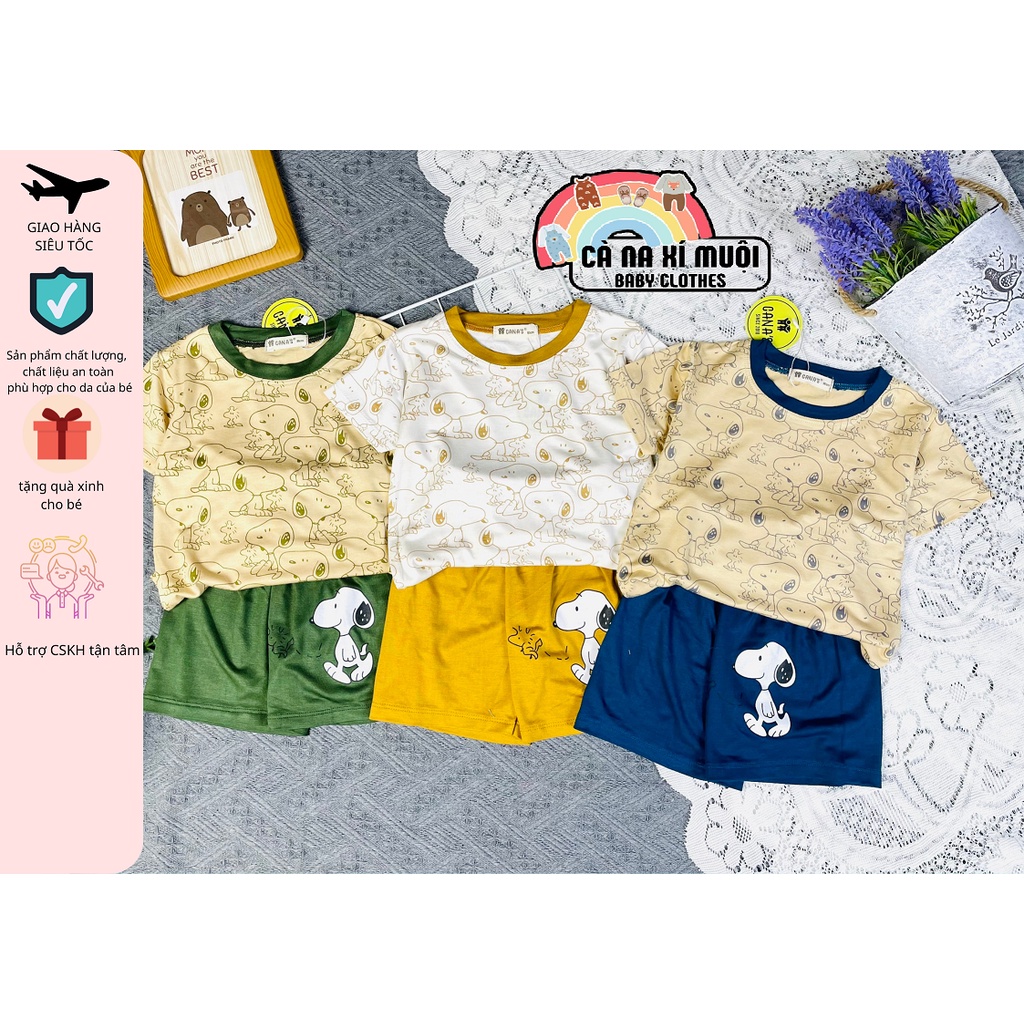 ✨SizeBộ Cộc Tay Thun Lạnh💖FREE SHIP💖Dể Thương Cho Bé Gái Bé Trai, Đủ Màu