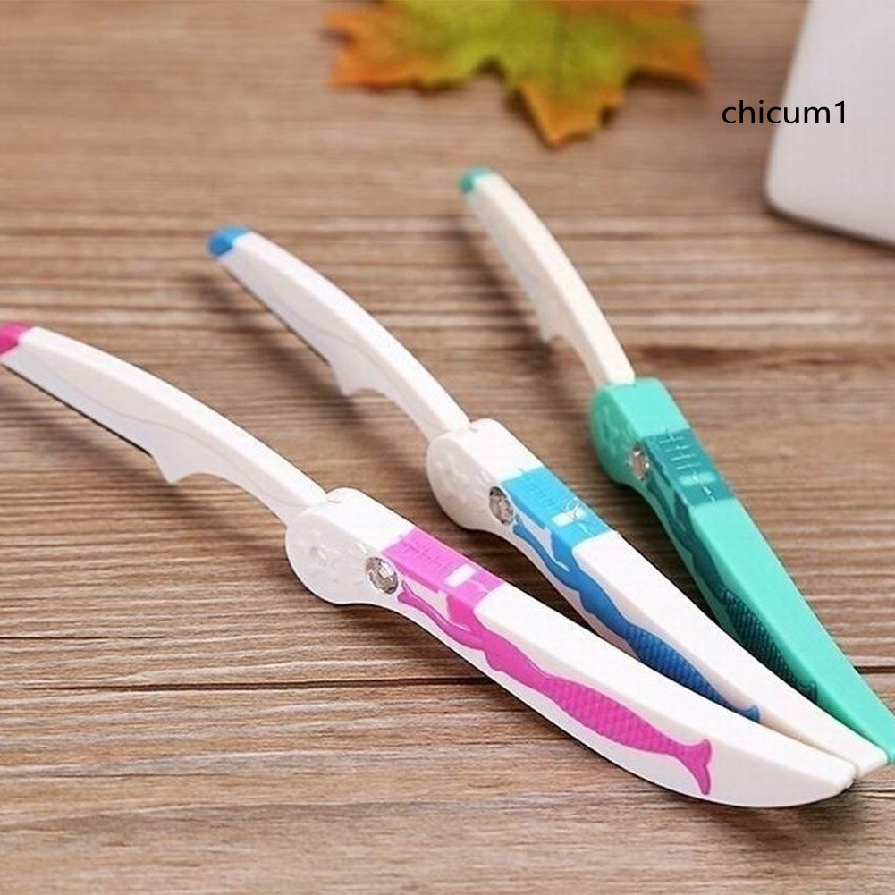 Bộ 3 Đồ Cạo Lông Mày Bằng Thép Không Gỉ Bền Bỉ Dễ Dùng