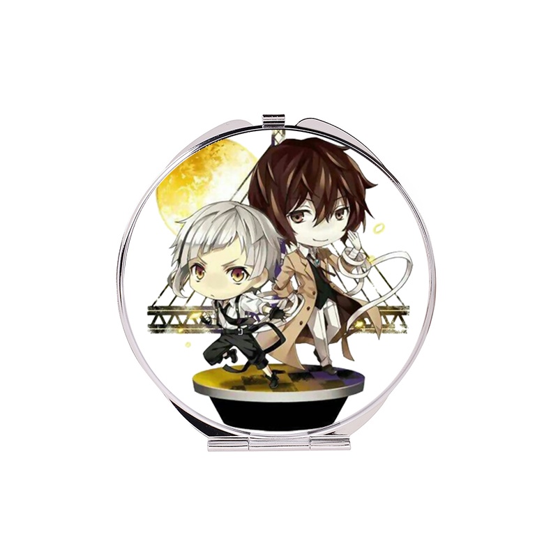 ( tròn ) Gương Bungou Stray Dogs bỏ túi cầm tay 2 mặt dễ thương tiện lợi quà tặng độc đáo