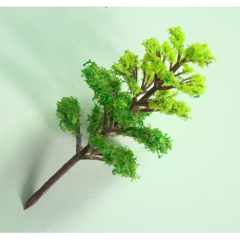 Mẫu mô hình cây xanh chia tầng trang trí bonsai, tiểu cảnh, nhà búp bê(TREE-10)