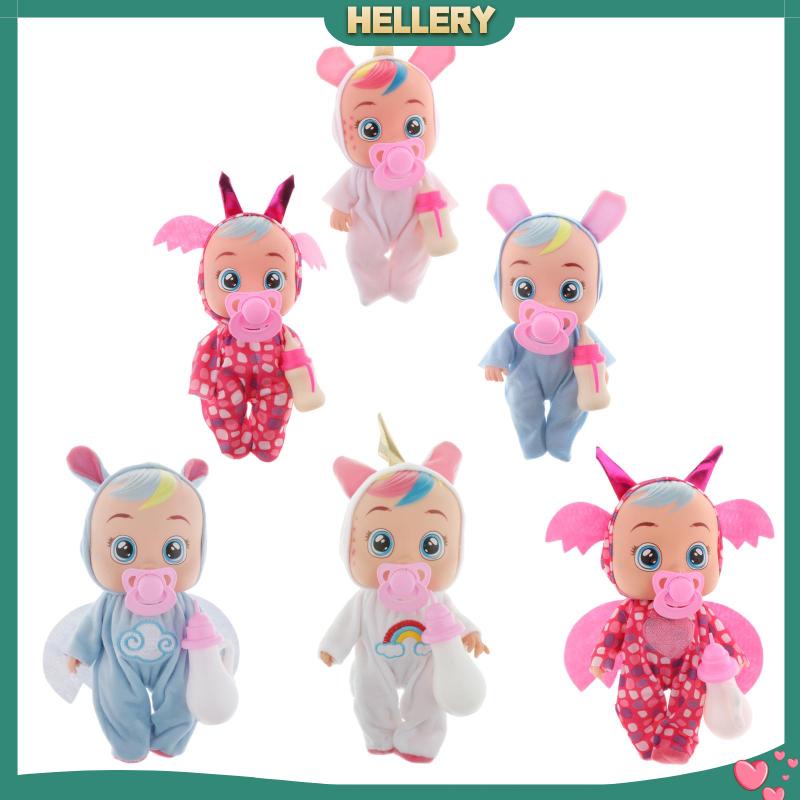 [HelleryVN] Búp Bê Em Bé Giống Thật Có Thể Khóc Ăn Được Tương Tác Đồ Chơi Nước Mắt Thật Làm Quà Tặ