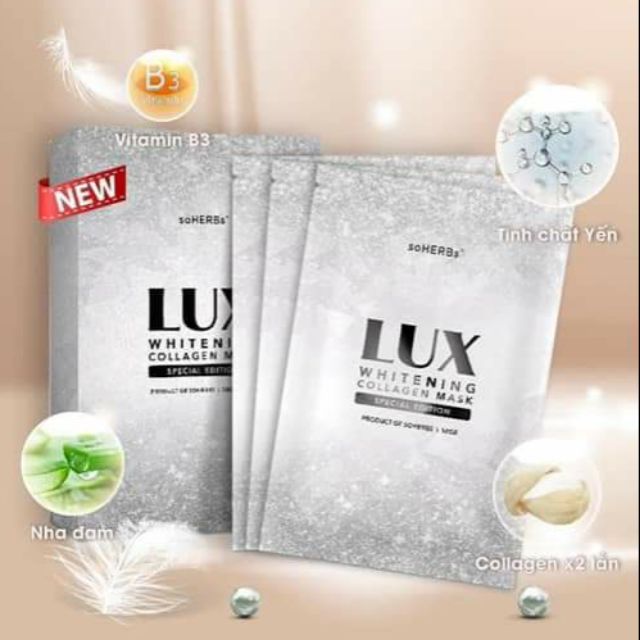 Ủ Trắng Lux Yến Tươi Collagen soHERBs