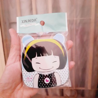 Gương soi kèm lược bỏ bóp (kt: 7.5cm)