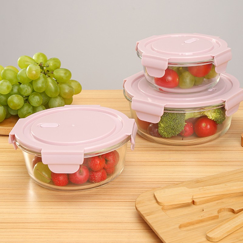 Hộp đựng thực phẩm-hộp đựng thức ăn thủy tinh để lò vi sóng 400ml-620ml-950ml