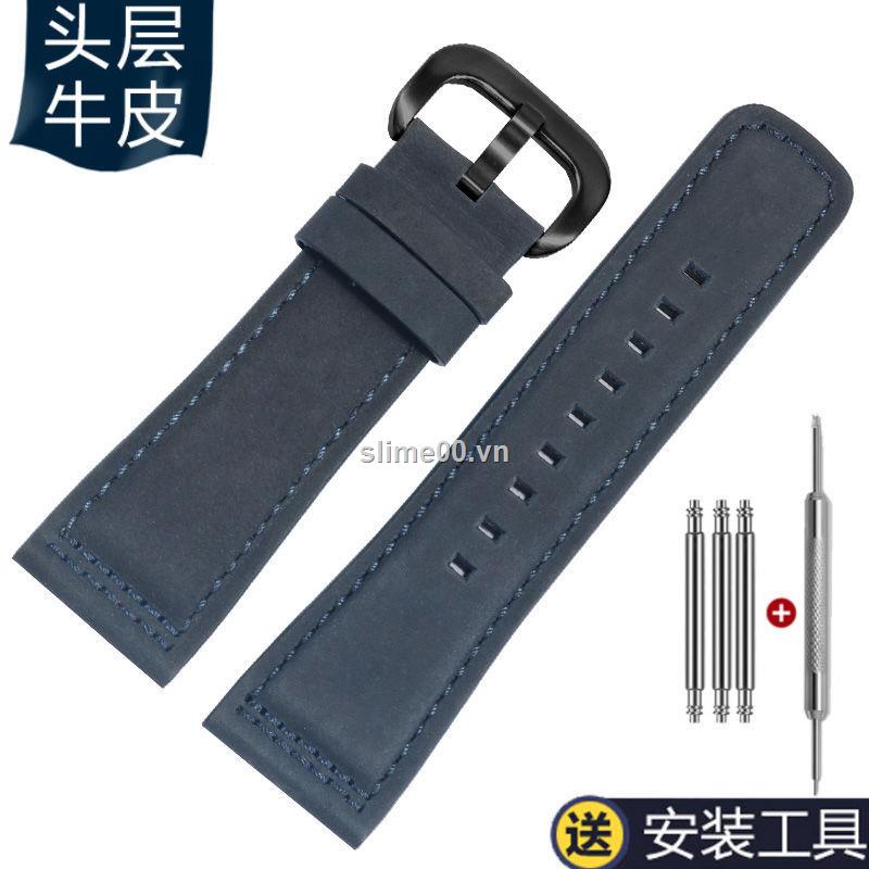 Dây đeo đồng hồ da nhám/ trơn cỡ 28mm thay thế cho SevenFriday P1 / P2 / Q2 / M2 / S2 / 03