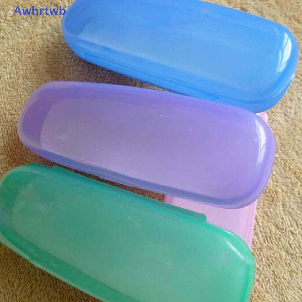 Hộp Cứng Đựng Mắt Kính Cầm Tay Màu Trơn Mới