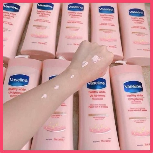 Dưỡng Thể Vaseline UV lightening 2weeks 725ml Hồng