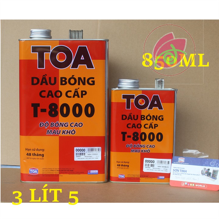 Dầu bóng gỗ nội thất cao cấp TOA Varnish T8000 3 LÍT 5