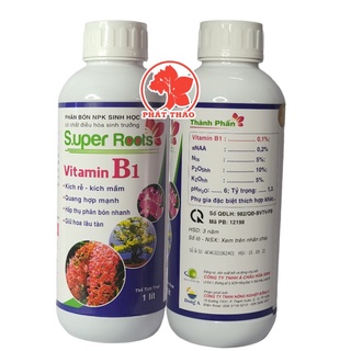 Phân Bón Lá Super Root B1 1 Lít, dùng cho cây hoa lan và cây hoa kiểng