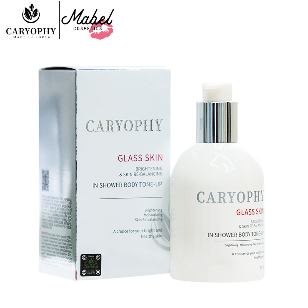 Kem dưỡng trắng da Body Caryophy Glass Skin 300g