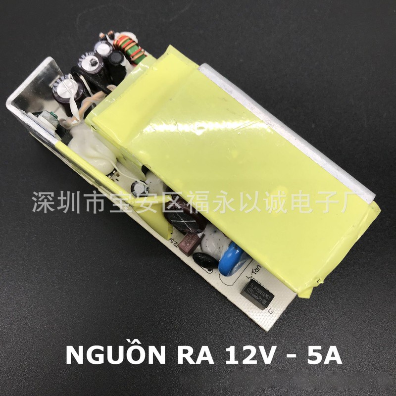 Mạch nguồn 12V - Mạch sạc Bình 12V cho loa kéo nguồn ra 12VDC - 5A