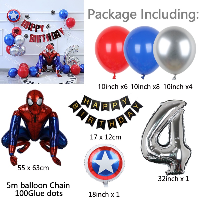 Set 24 Bong Bóng 32 '' 10 '' Trang Trí Tiệc Sinh Nhật