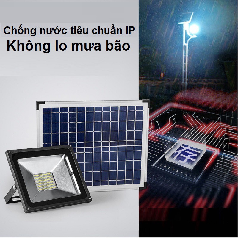 Đèn năng lượng mặt trời led pha công suất 100W - Đèn pha LED 100W