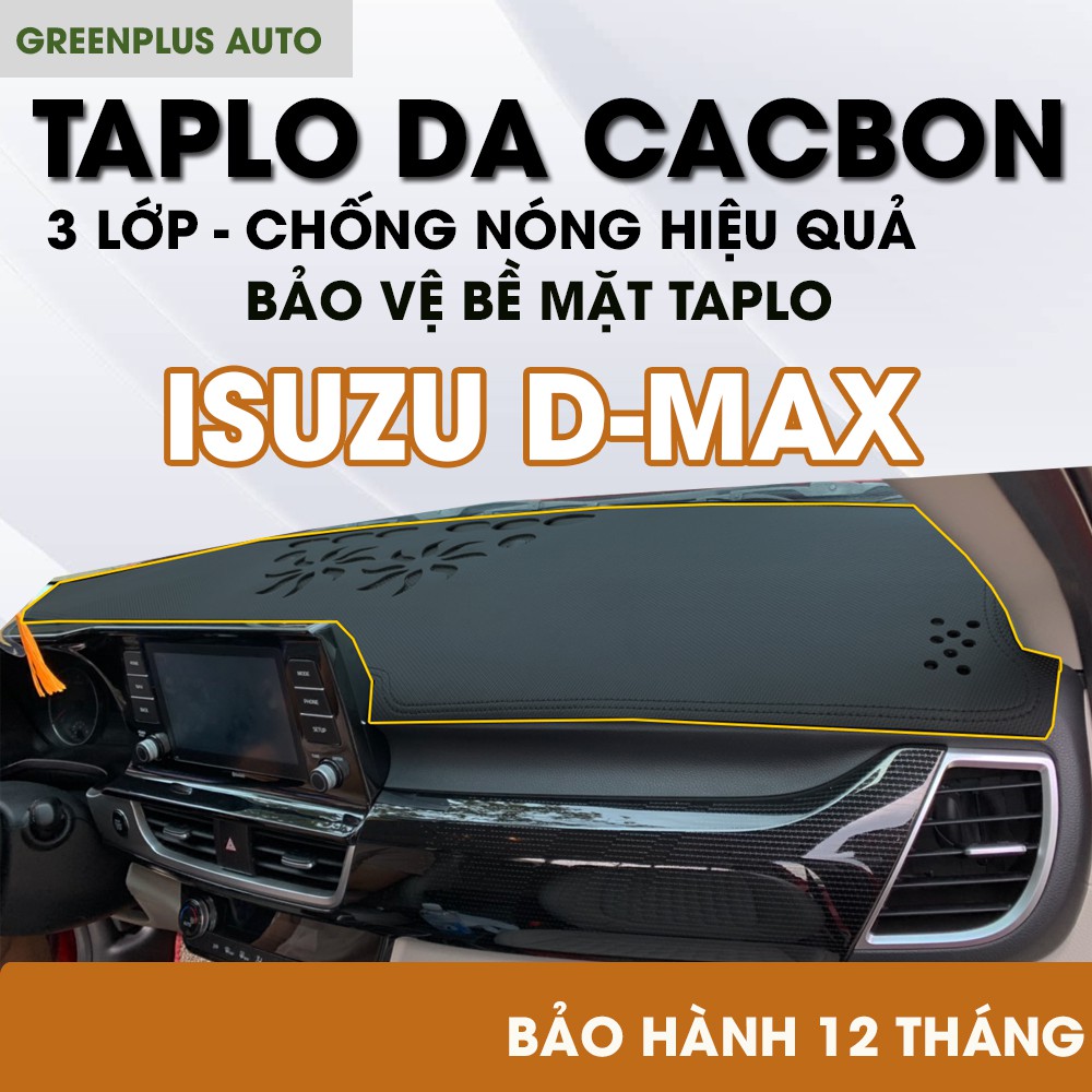 Thảm Taplo ô tô xe ISUZU DMAX bằng da CACBON