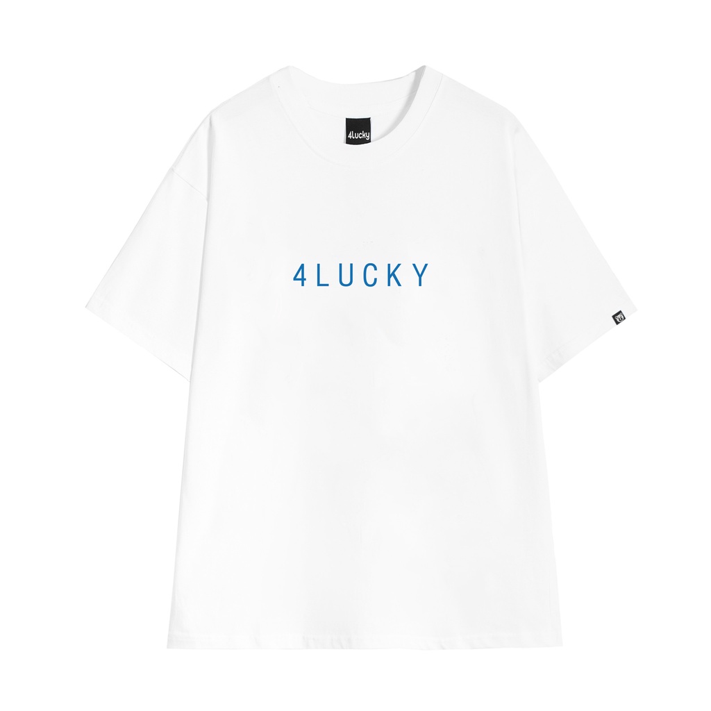 Áo thun trơn unisex 4lucky 6035 - tay lỡ form rộng oversize streetwear
