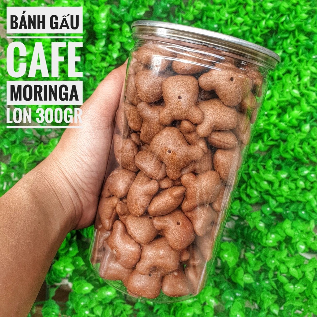 Bánh Gấu Cafe Moringa - Lon 300gr