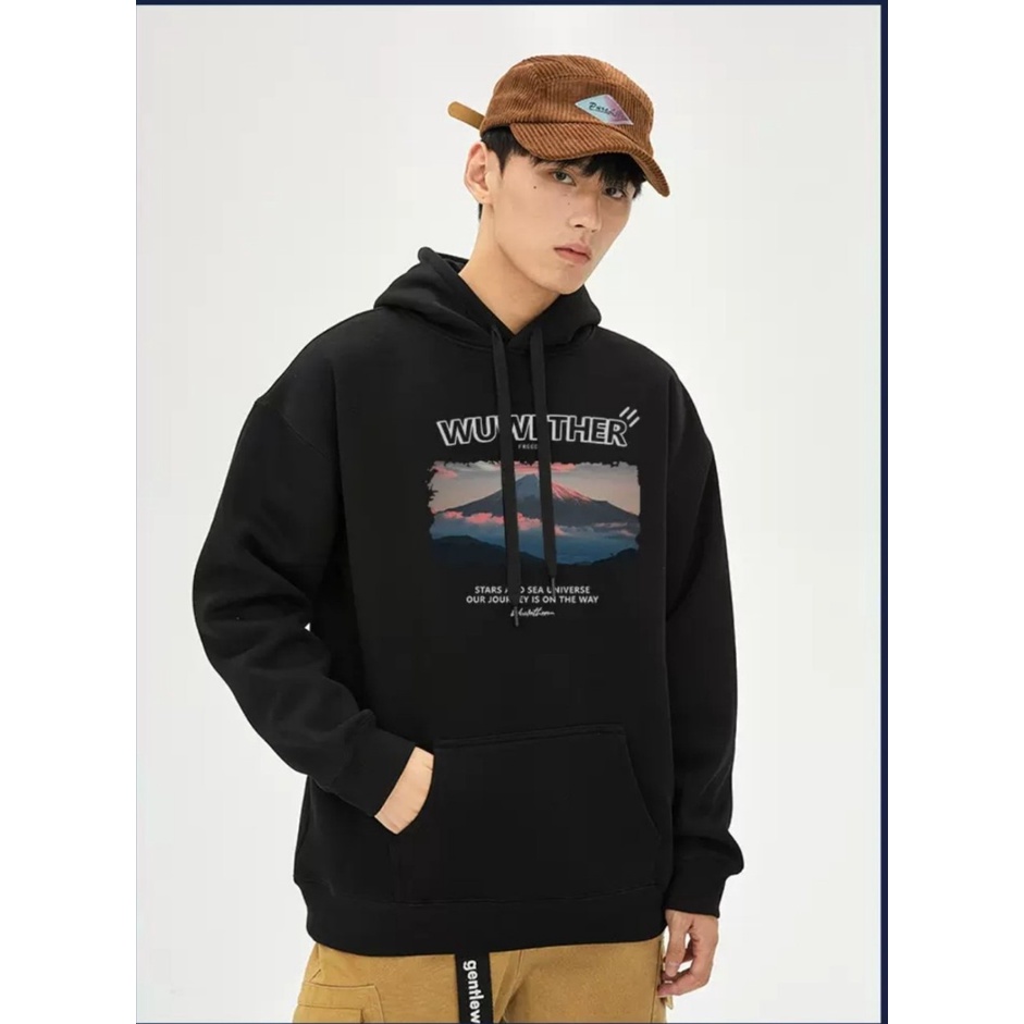 Áo Hoodie Nỉ Mũ Trùm Đầu Phong Cảnh Fom Nam Nữ, Chất Liệu Dày Dặn Mịn Ấm Áp Thời Trang Trẻ Trung Sành Điệu
