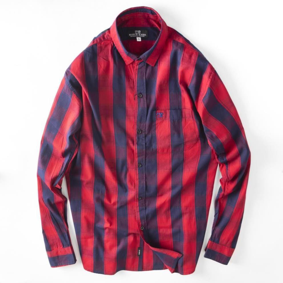 Áo sơ mi nam caro dài tay cao cấp cotton LADOS - 794