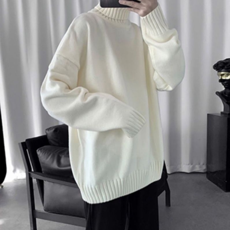 Áo sweater Cổ Lọ Thời Trang Đơn Giản Cá Tính Kiểu Hàn Quốc