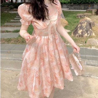 Đầm tiểu thư babydoll thắt nơ sau cực xinh