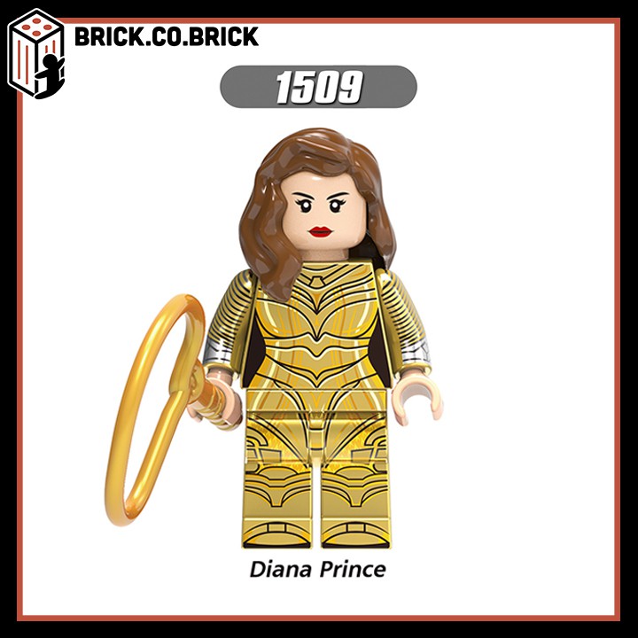 X0288 - Đồ chơi lắp ráp minifigures và nonlego - Nhân vật Wonder Woman- Nữ thần chiến binh- Diana Prince, Cheetah,Steve