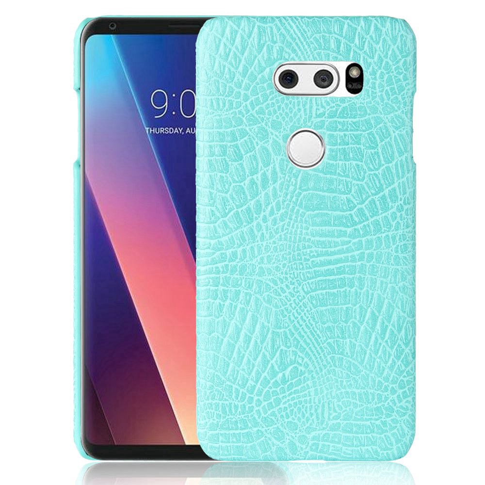 LG V30 Casing Fashion Crocodile Pattern Hard PC PU Leather Back Cover LG V30  H930 H931 Hard Plastic Case Phone Cover