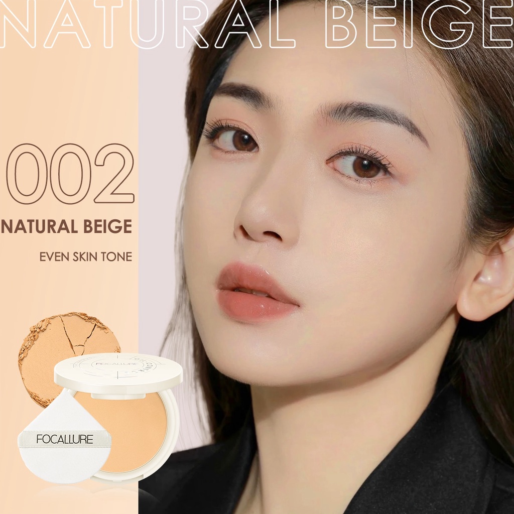 Phấn Nén Focallure Lâu Trôi Chống Thấm Nước Kiềm Dầu