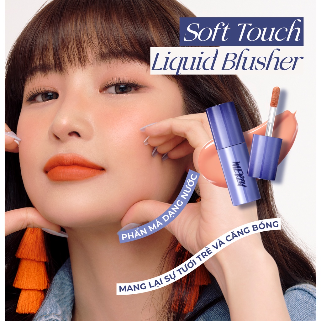 [New 2022] Má Hồng Dạng Lỏng Hàn Quốc Merzy Soft Touch Liquid Blusher 3g