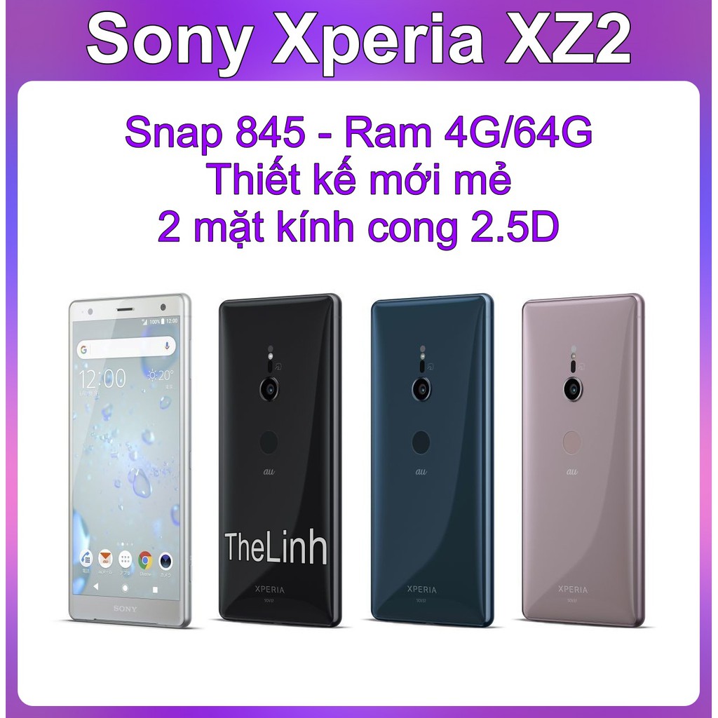 [Mã 1511ELSALE hoàn 7% đơn 300K] Điện thoại Sony Xperia XZ2 - Snap 845 Ram 4G/64G
