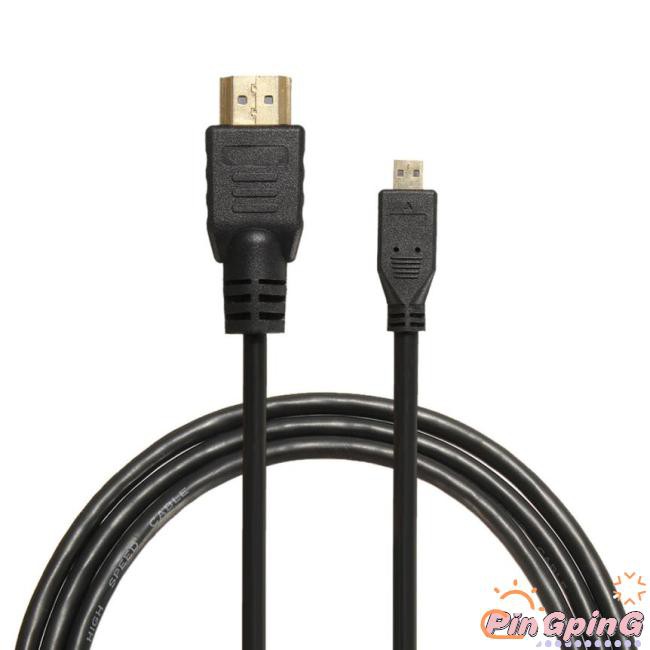 Adapter 6FT 1.8m Mobile Phones Tablets Cable to HDMI HDMI Micro 1080p AV TV