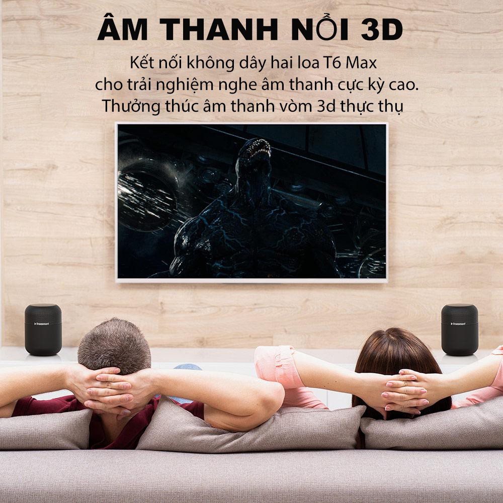 ✪ CHÍNH HÃNG ✪ Loa Bluetooth Tronsmart Element T6 Max Loa Di Động Công Suất 60W, Bluetooth 5.0, Chống Nước IPX5 - THÁNG