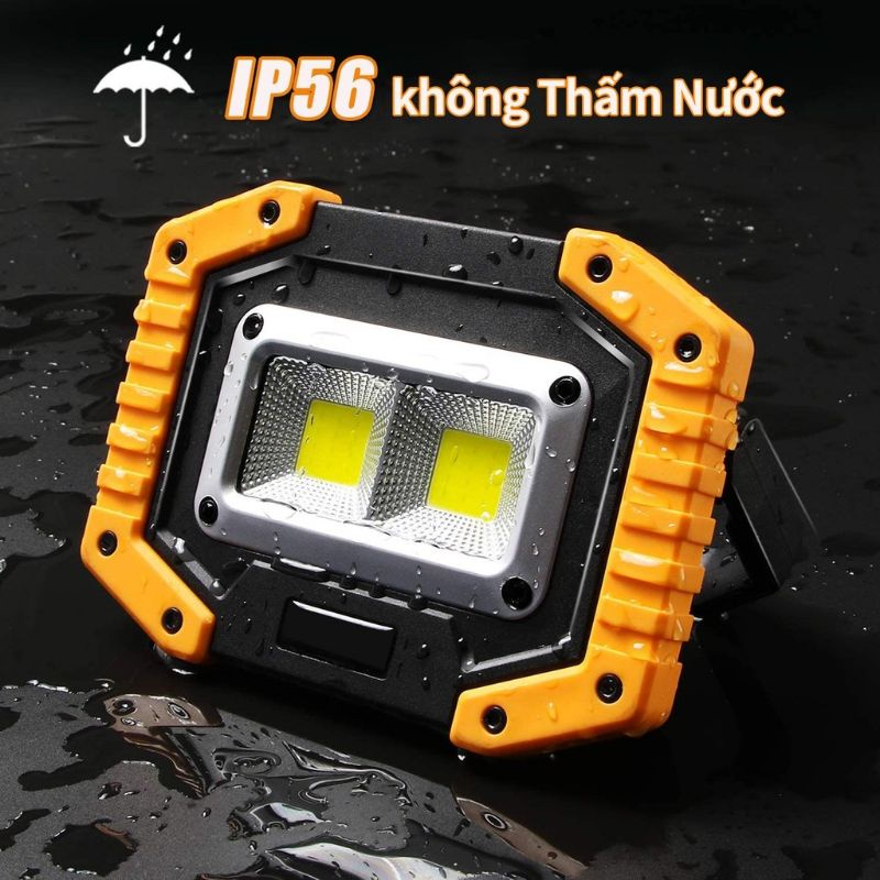 Đèn Leb Cắm Trại, Đèn Đa Năng, Sáng 12H Dùng 2 Pin 18650 | BigBuy360 - bigbuy360.vn