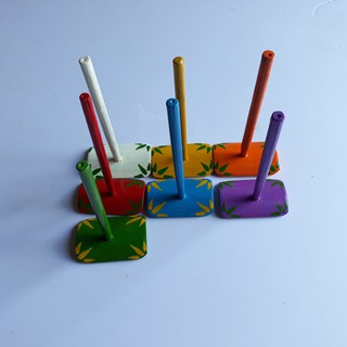Bộ 10 chân đế đơn đủ màu (chưa có chuồn chuồn tre)