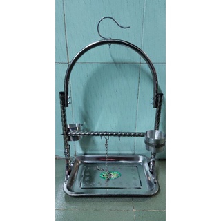 cầu đứng inox cho vẹt