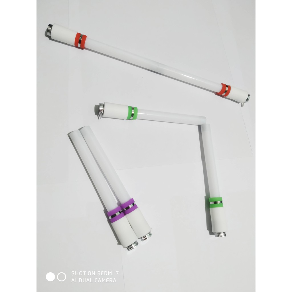 Bút quay đèn led 7 màu - 2 khớp - có nam châm
